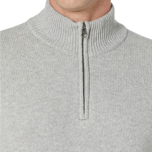 Men's Long-Sleeve Soft Touch Quarter-Zip Sweater - Picture 5 of 6